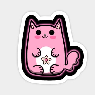 Rose Quartz Kawaii Kitty Sticker